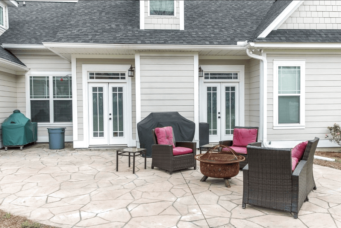 Mobile AL Concrete Concrete Patio in Mobile - Innovative concrete patio design ideas
